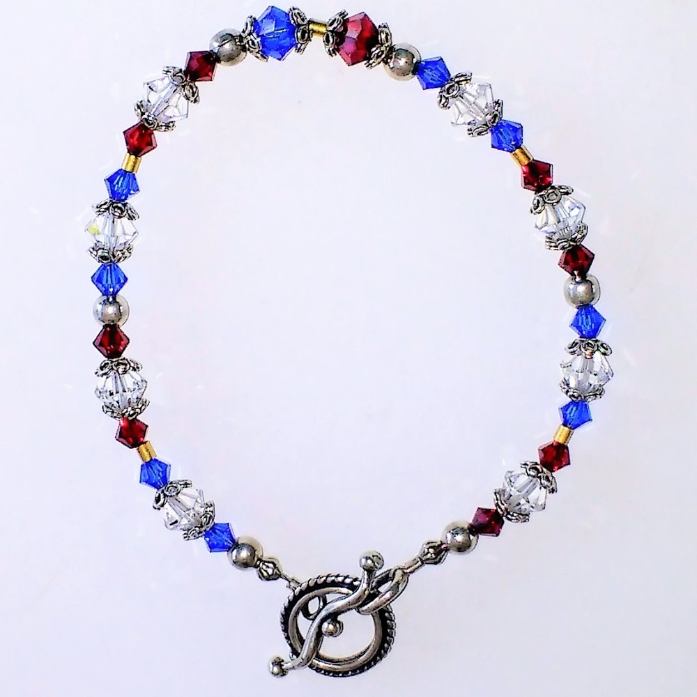 Patriotic Beaded Bracelet